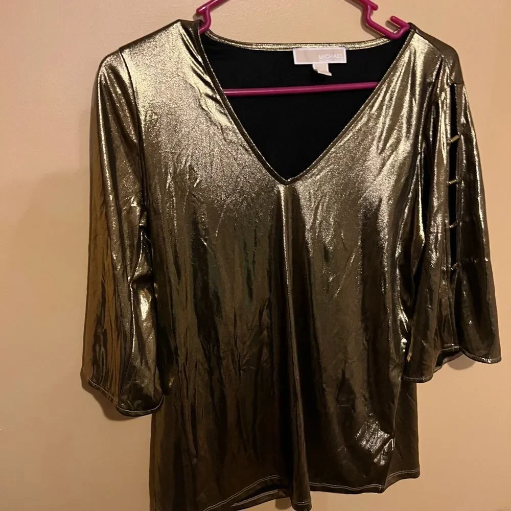 Michael‎ kors medium shiny blouse
